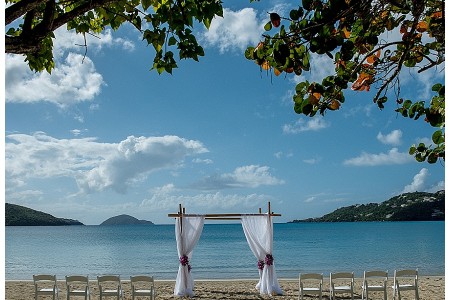magens bay beach wedding venue in st thomas